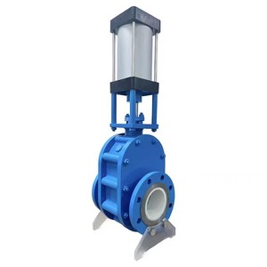 Válvula de Compuerta Neumática de Doble Disco Cerámico DELCO Z644TC - Resistente al Desgaste, para Transporte de Cenizas - Product Image 1