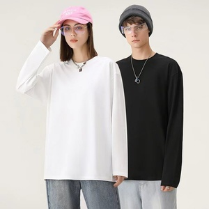 T-shirt unisexe à manches longues et épaules tombantes, surdimensionné, en coton 100% de haute qualité, 220 grammes, style décontracté pour hommes - Product Image 1