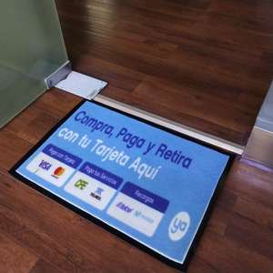 Biểu tượng tùy chỉnh PVC cao su TPR Nylon chào đón tấm thảm chùi chân kỹ thuật số in sàn cửa mat - Product Image 2