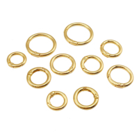 Nouveau Stock métal rond bambou Joint forme O anneau en alliage de Zinc anneaux à ressort différentes tailles ressort porte O anneau bricolage sac accessoire