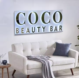 상점 및 비즈니스 건물 응용 프로그램에 대한 사용자 정의 3D LED 사인 조명 편지 백라이트 건물 상점 간판 - Product Image 3