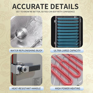 ماكينة كهربائية من الفولاذ المقاوم للصدأ التجارية من الدرجة الغذائية YITIAN عربات مأدبة المترو ساخنة لخزانة مأدبة بوفيه - Product Image 4