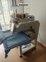 Nouvelle machine à broder automatique à tête unique informatisée extrêmement rapide avec une taille d'impression multifonctionnelle de 35x50 cm