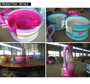 Manèges de parc d'attractions intérieur, <span class=keywords><strong>Tagada</strong></span> pour enfants, tasse à café, carrousel en fibre de verre et en acier pour aire de jeux ou centre commercial - Attraction à vendre - Product Image 6