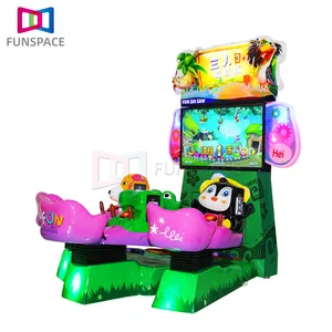 2022 New Design Kids Machine Games Indoor 3 posti Kiddie Ride See Saw Game Machine per Mall