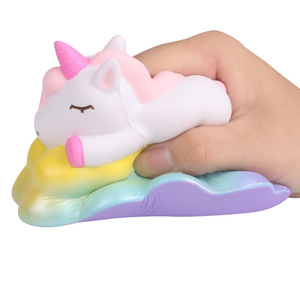 Unicorn Cloud <b>Squishy</b> Toy Soft Silicone Cute Cartoon Shape Promotional Gift - Product Image 5