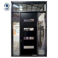 Puerta Contemporánea Prima de Acero Inoxidable Resistente a la Humedad con Malla de Fibra de Vidrio para Supermercados, Casas de Campo y Uso en Exteriores