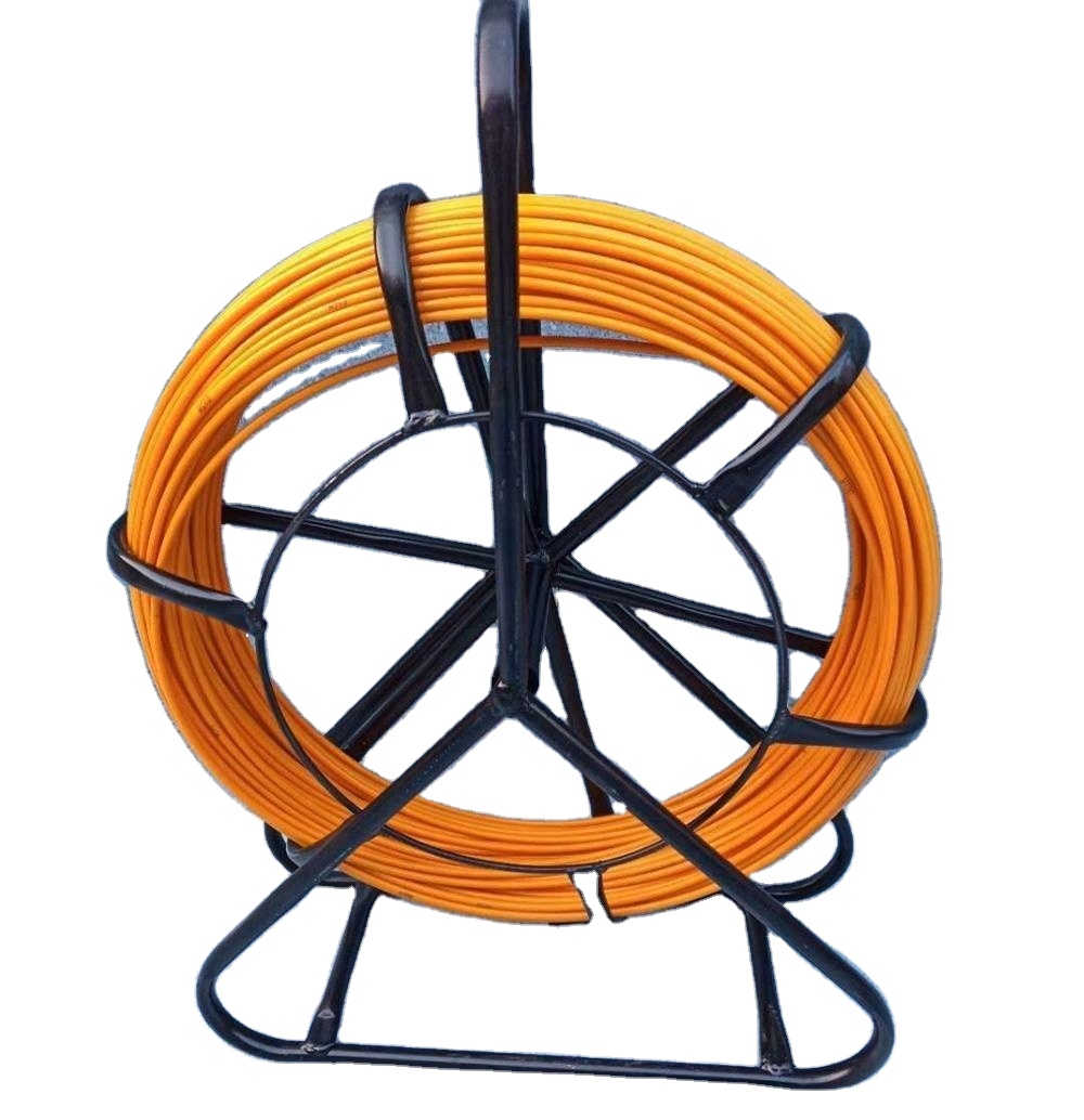 8mm 9mm 10mm 11mm 250m 300m Fishtape Fiberglass FRP Traceable Wire Duct Rodder Cable Snake Running Rod And Conduit Cable Duct