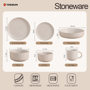 Juego de vajilla de cerámica de lujo de 16 piezas de la mejor calidad, juego de vajilla redondo estilo Dubái con taza - Product Image 3