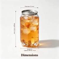 Envase PET para Bebidas con Alta Transparencia y Logotipo Personalizado, Solución de Empaque para Alimentos - 400ml/13oz