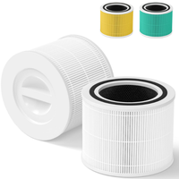 Filter Pengganti Core 300 H13 True HEPA dengan Karbon Aktif, Kompatibel dengan Pemurni Udara Levoit Core 300