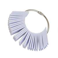 Nuanciers d'échantillons de couleur de cheveux en plastique blanc pour outils de salon de coiffure, affichage d'échantillons de teinture et de permanente pour cheveux