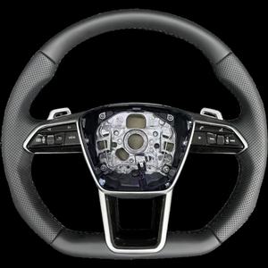 Volante de cuero de alta calidad para modelos Audi A6 C8 RS Q7 Q8 SQ7 SQ8 A7L A8 S6 S7 RS7 RS6 A3 A4 A5 B8 Q5 TT Q3 <span class=keywords><strong>A1</strong></span> B8.5 - Product Image 5