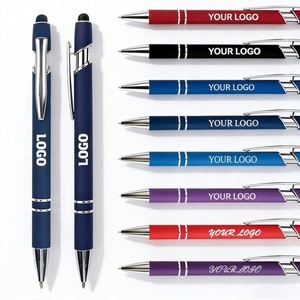 ปากกาลูกลื่นโลหะสีดำ ขนาด 14.5 ซม. สำหรับของขวัญธุรกิจ โปรโมชั่นขายส่ง พร้อมสกรีนโลโก้ตามสั่ง - Product Image 1