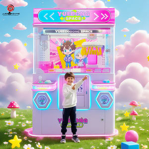 迷你双爪抓娃娃机夹娃娃机组合投币式街机礼品机带读卡器系统 - Product Image 5