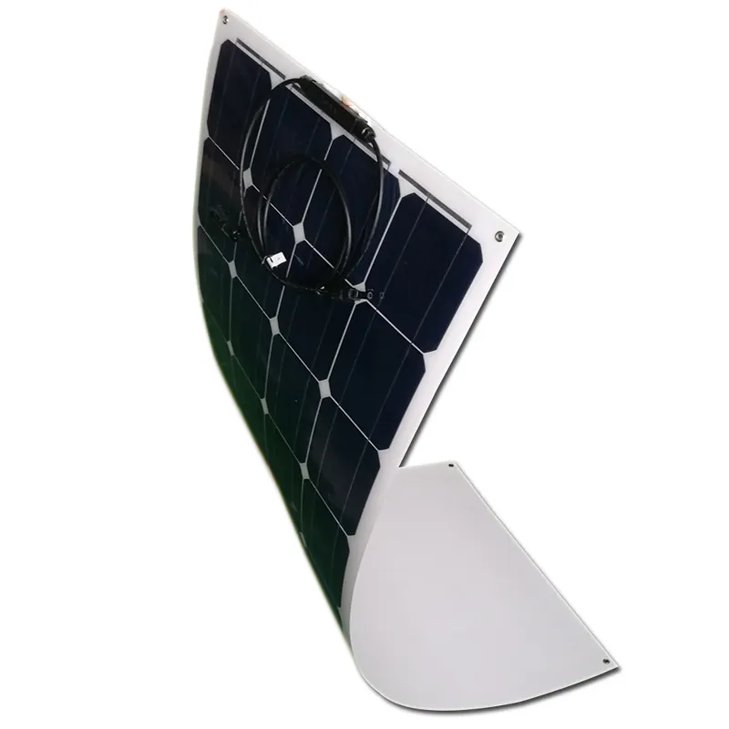 En iyi fiyat ucuz fiyat teklifi 100w 110w 120w monokristal silikon yarı esnek güneş paneli