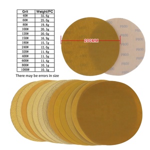 8inch 200 mét vòng móc và vòng lặp Vàng Sanding đĩa mài mòn giấy nhám cho các công cụ mài mòn ô tô đánh bóng Mài - Product Image 4