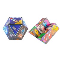 Cube magique géométrique stéréo à décompression magnétique en plastique ABS Casse-tête Intelligence infinie Jouet d'exercice Jouet puzzle transfrontalier