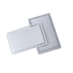 योग्य उप पॉलिश चांदी सबलिमिनेशन एल्यूमीनियम धातु व्यवसाय नाम कार्ड के लिए डबल पक्षीय गर्मी प्रेस प्रिंटिंग के लिए - Product Image 1