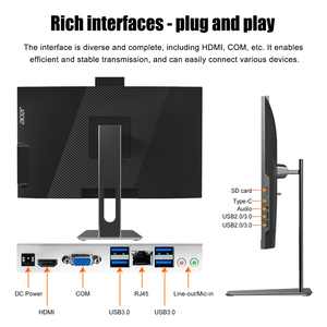 <span class=keywords><strong>Computadora</strong></span> de Escritorio <span class=keywords><strong>Acer</strong></span> con Windows 11, Pantalla de 23.8 Pulgadas, Core I5 de 12.ª y 14.ª Generación, Todo en Uno, PC AIO para Compras Gubernamentales - Product Image 5