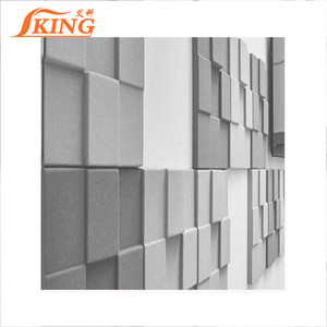 ISOKING <strong>Sound</strong> Insulation Auditorium <strong>Diffuser</strong> 3d Decorative Acoustic Fiber Glass Panel - Product Image 1