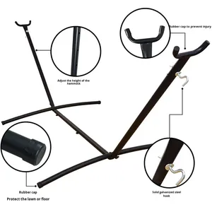Hamac double personnalisé en toile pour camping en plein air, équipement <span class=keywords><strong>de</strong></span> randonnée, <span class=keywords><strong>lit</strong></span> suspendu, chaise suspendue pour dortoir universitaire, anti-retournement, <span class=keywords><strong>2</strong></span> <span class=keywords><strong>places</strong></span> - Product Image 5