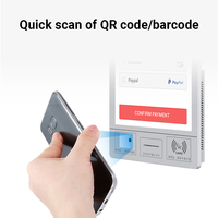 Scanner de codes QR numérique interactif de 21.5 pouces terminal de paiement à la caisse avec écran tactile LCD kiosque libre-service pc
