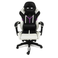 Fauteuil de bureau ergonomique haut de gamme en tissu, pivotant et inclinable, confortable pour le travail et le gaming à domicile
