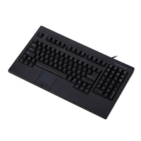 Keyboard Kabel Standar Ukuran Besar dengan Touchpad dan Tombol Mouse untuk Keyboard Desktop Rumah/Kantor