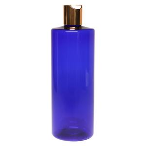 Bouteille en plastique vide à presser avec bouchon distributeur à disque lisse 28/410, blanc, transparent, noir, or, pour vente en gros - Product Image 6