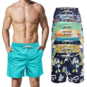 Costume da bagno corto da uomo di tendenza moda pantaloni da spiaggia corti traspiranti estivi stile multiplo personalizzati ad asciugatura rapida con poliestere