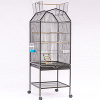 Vente chaude Maison Cage À Oiseaux En Métal En Gros Oiseau Ornemental Villa Perroquet Cage Fil De Fer Cage Pour Animaux De Compagnie