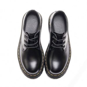 Mocasines de Suela Gruesa y Corte Bajo con 3 Agujeros, Estilo Británico Clásico, Casual, Versátil, Adecuado para Estudiantes, que Aumenta la Estatura - Product Image 4
