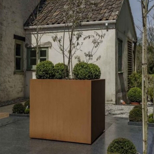 Fioriera rettangolare in acciaio Corten Premium | <span class=keywords><strong>Giardino</strong></span> esterno <span class=keywords><strong>albero</strong></span> e fiore arredo | Rustico moderno Patio cortile fioriera - Product Image 4