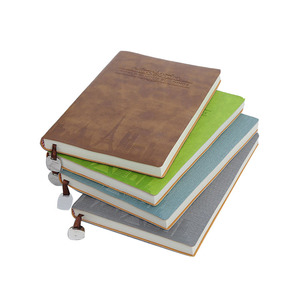 Cuaderno diario planificador de cuero PU Tapa dura papel impermeable ecológico al por mayor con divisores - Product Image 1