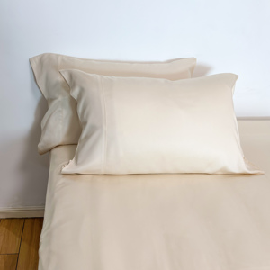 300 Thread Count100% Bamboo Lyocell Woven OEKO-TEX Certified Eco-Friendly Ivory <strong>Beige</strong> Silky Cooling All-Season Duvet <strong>Bedding</strong> <strong>Set</strong> - Product Image 5