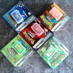 Boîte de jeu NTSC/USA avec finition holographique métallisée vert feuille, rouge rubis, saphir, émeraude pour GBA Game Advance - Product Image 2
