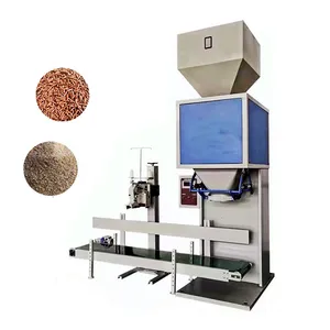 Máquina empacadora de pellets de biomasa Máquina de coser de pesaje de sellado de llenado de embalaje de fertilizante automático
