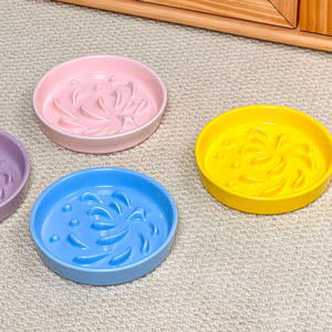 Ciotola e Piatto in Ceramica da 6 Pollici per Alimentazione Lenta per Gatti e Cani Multicolore per un'Alimentazione Sana di Cani Piccoli Medi e Grandi - Product Image 3