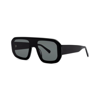 Lunettes de soleil Finewell de luxe surdimensionnées rectangulaires UV400, design classique et tendance, logo personnalisé, pour femmes et hommes