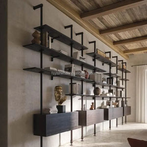 Estantes para libros, estanterías modernas minimalistas de lujo, <span class=keywords><strong>marco</strong></span> de aluminio de Metal personalizado Modular con luz Led para sala de estar y dormitorio - Product Image 5