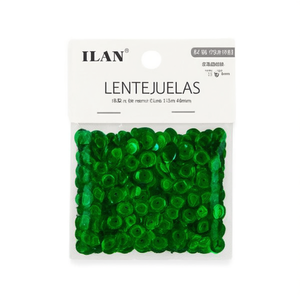 Paillettes ILAN 6mm Verdi 15g Decorazioni Artigianali Rotonde in PET - Product Image 5
