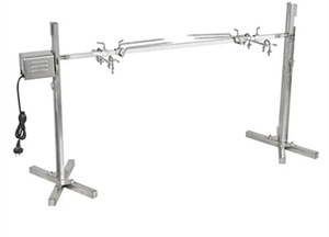 Asador <span class=keywords><strong>de</strong></span> Cordero Automático, Parrilla Giratoria Simple para Asar Pierna <span class=keywords><strong>de</strong></span> Cordero, para Uso Doméstico y Comercial, para Asar Pollo - Product Image 2