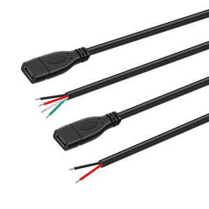 Cavo Pigtail Personalizzato Tipo <span class=keywords><strong>C</strong></span> 0,25m 22AWG 28AWG <span class=keywords><strong>2</strong></span>/4 Fili Maschio e Femmina con Connettore a Gomito e Estremità a Filo Scoperto - Product Image 5