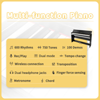 LeGemCharr Digital Piano 88 Weighted Keys Electric Piano Price Controller Keyboard Piano Keyboard Electronic Organ