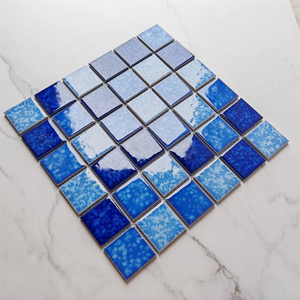 Piastrelle per pavimento a mosaico in vetro di cristallo blu piastrelle per bagno piscina mosaico di vetro cristallo stampato mosaico in marmo mosaico in ceramica - Product Image 4