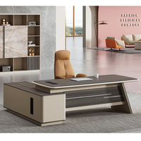 Mobilier de bureau moderne écologique personnalisé Directeur en forme de L Bureau du PDG Tables de direction