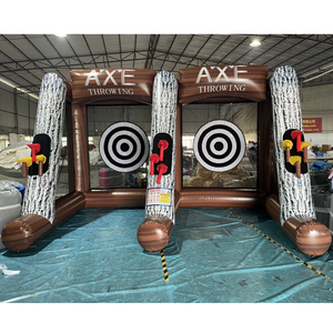 <span class=keywords><strong>Jeu</strong></span> <span class=keywords><strong>de</strong></span> <span class=keywords><strong>lancer</strong></span> d'axes gonflable double pour événements sportifs interactifs en plein air, idéal pour les fêtes commerciales - À vendre - Product Image 2