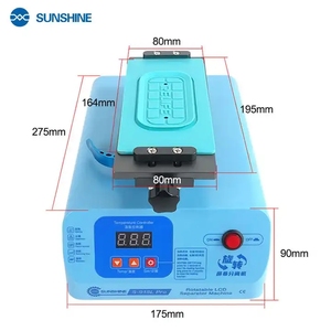 Separador de Pantalla Rotatorio <span class=keywords><strong>Sunshine</strong></span> S-918L Pro, Separación al Vacío de LCD para Pantallas Curvas y Planas, Reparación de Teléfonos Móviles - Product Image 3