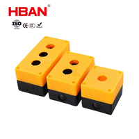 Caja de Botones HBAN de 22 mm, Impermeable y Sellada, con 1/2/3 Orificios para Uso en Exteriores